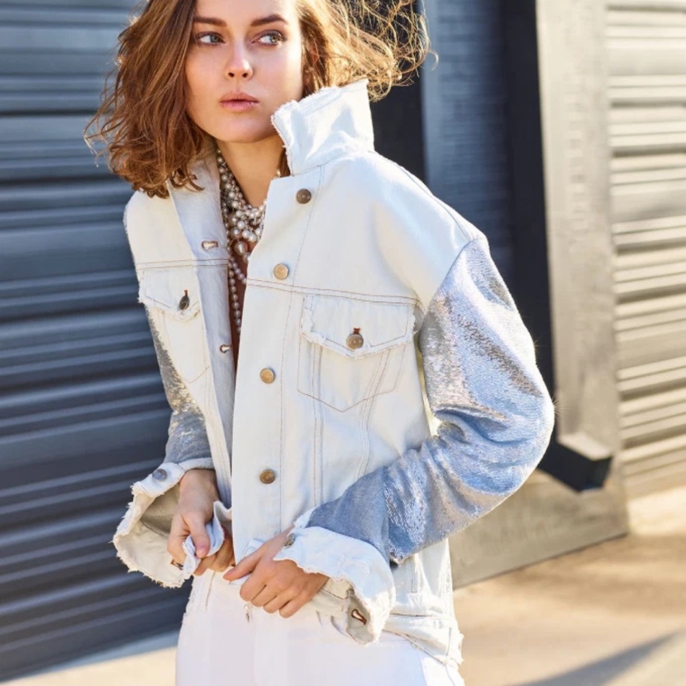 IRO NWT Women's Nanopo Silver Jacket